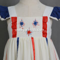 Wholesale chiffon fireworks hand embroidery dress